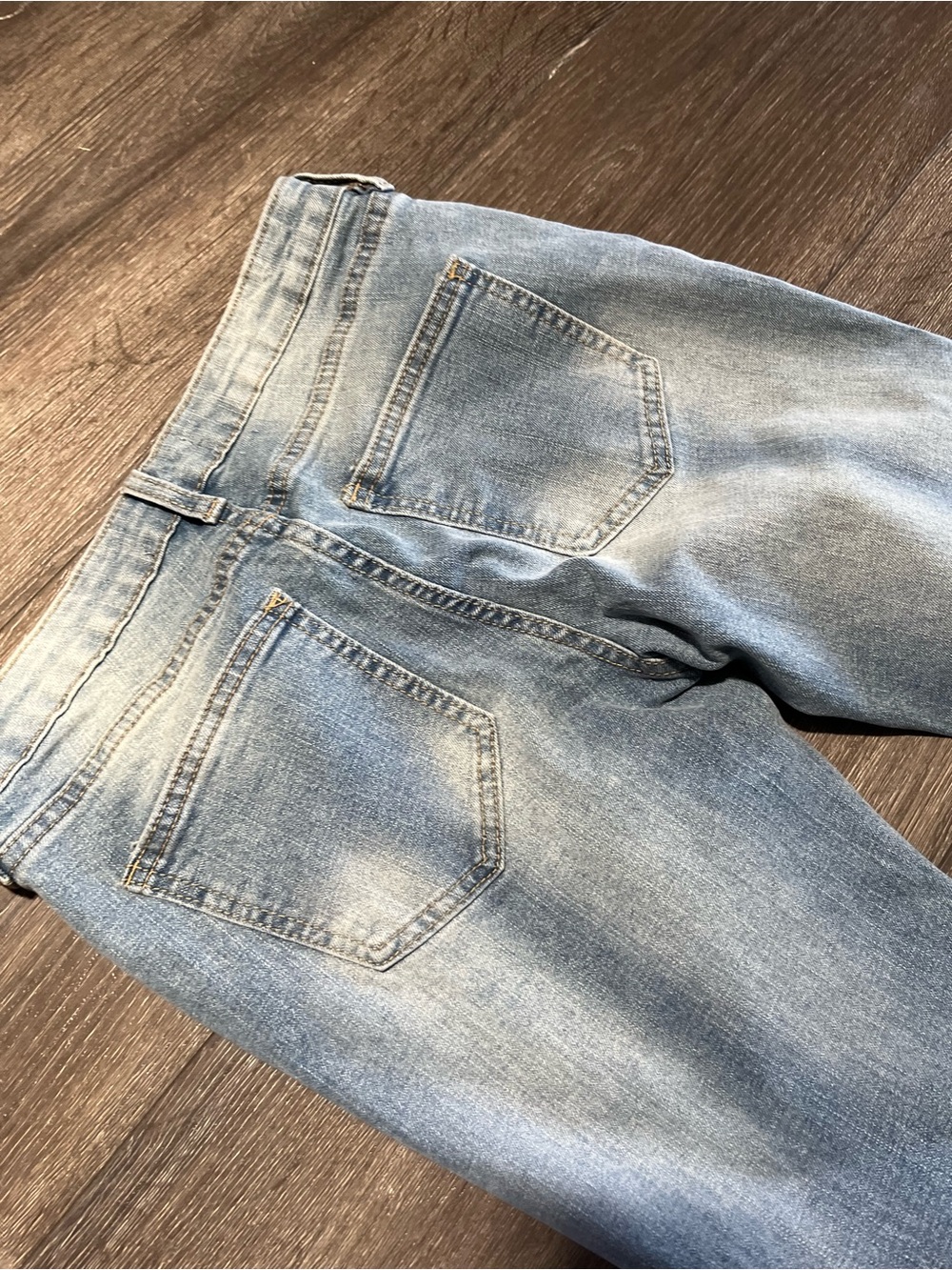 Fashion Nova Light Blue Flare Jeans - Picture 3 of 6